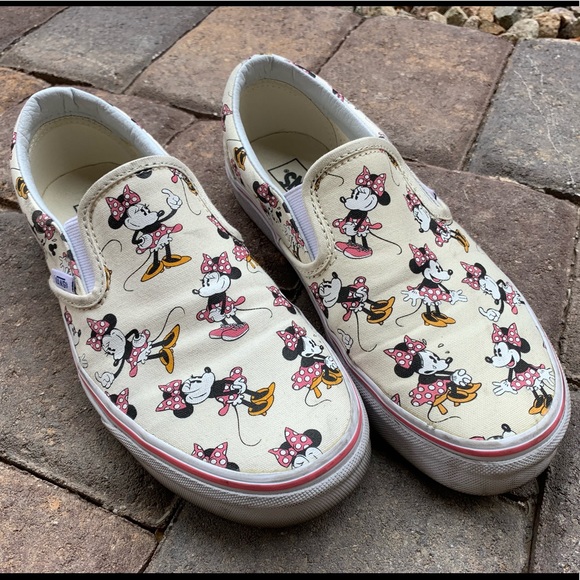 minnie mouse vans womens size 8